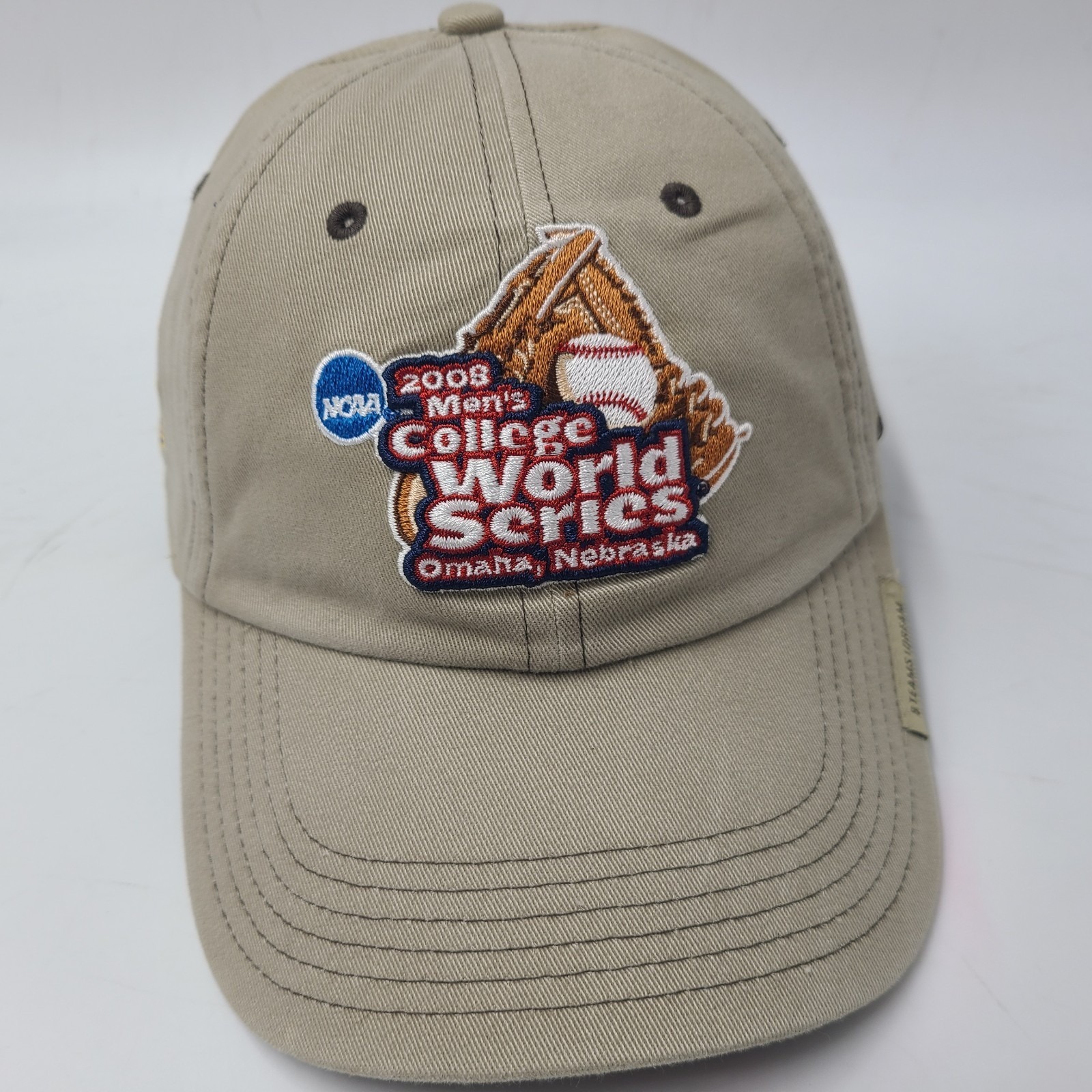 Lsu Tigers Hat Nike Strapback 2008 College World Series Beige Men Ncaa Baseball